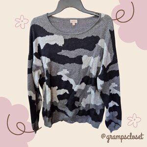 PIXLEY XL Greyscale Camo Sweater